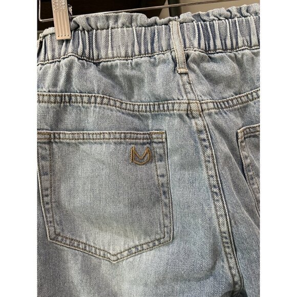 SHOW ME YOUR MUMU Emilia Elastic Waist Mom Jeans Blue Womens Size Medium - Picture 11 of 13